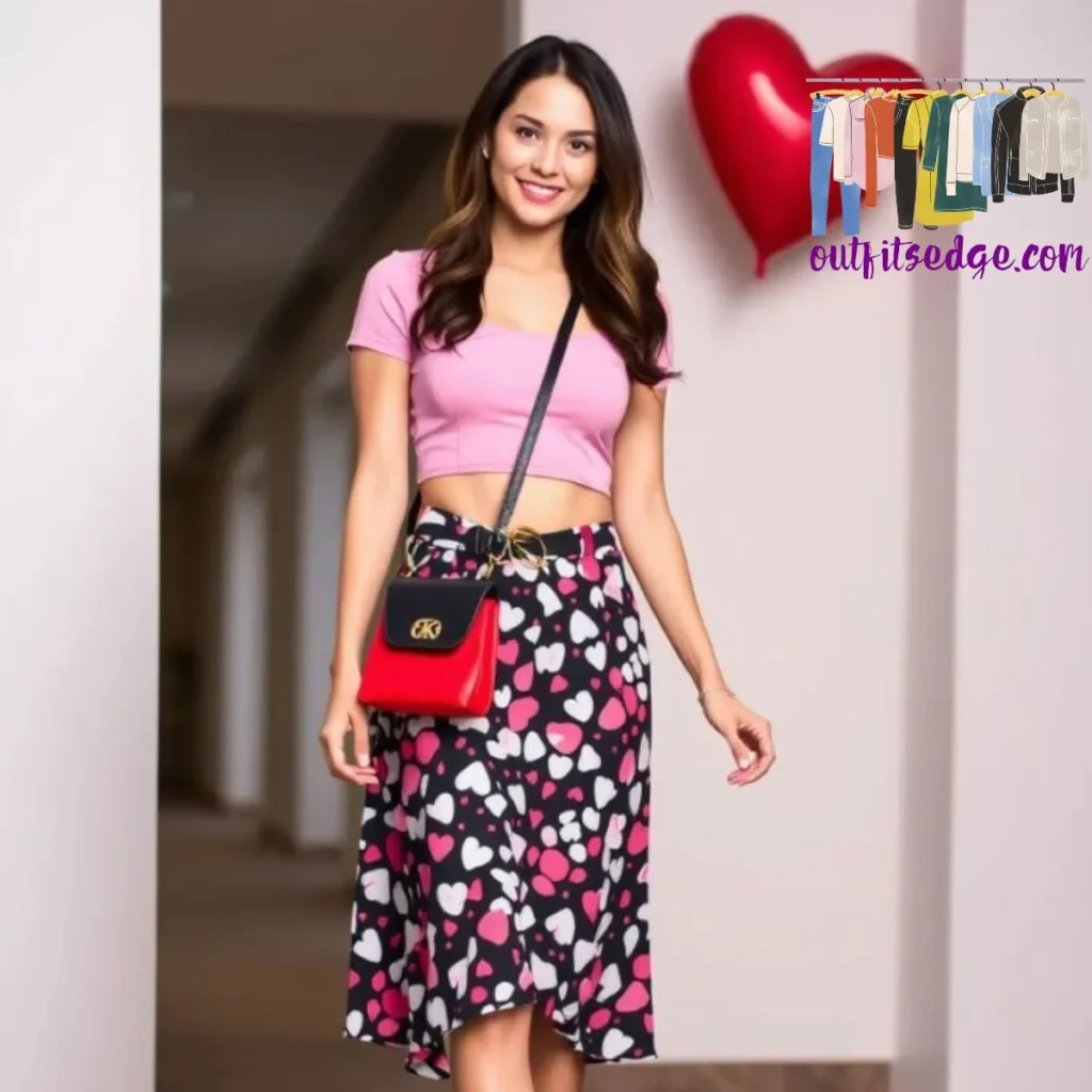 Fun and Flirty Midi Skirt and Crop Top